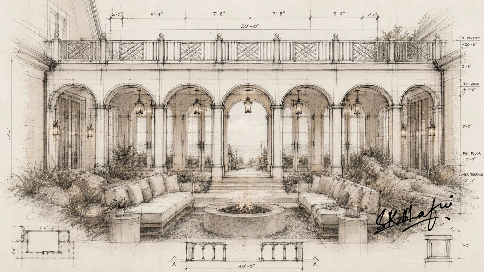 Architectural sketch image