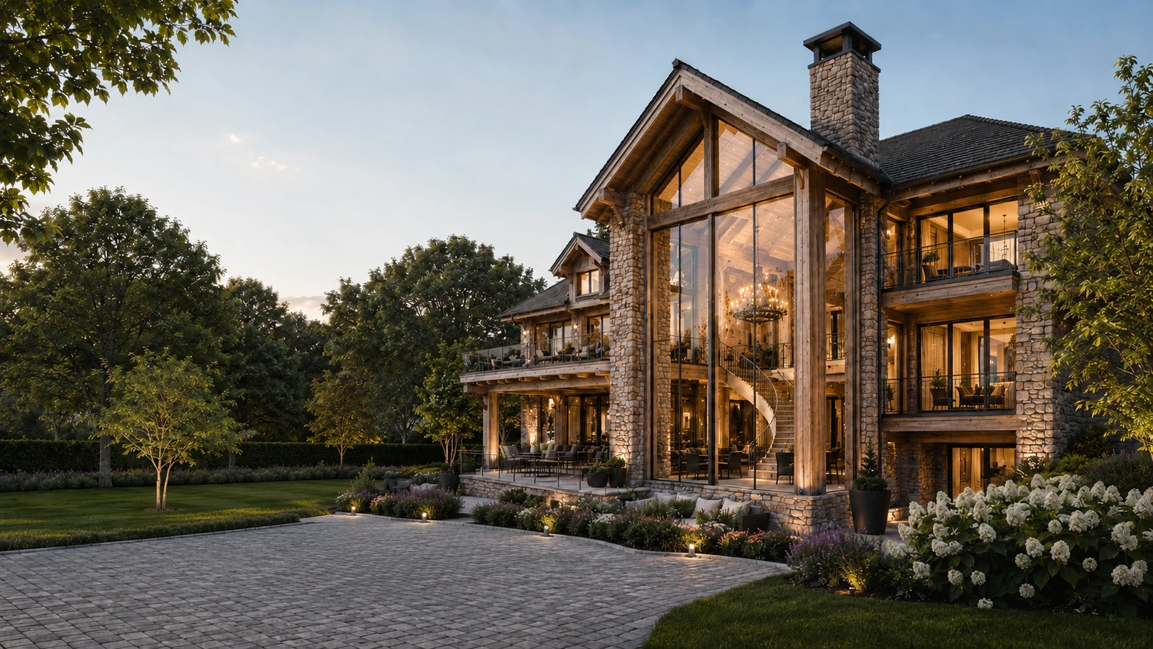 Premium mansion exterior architectural project